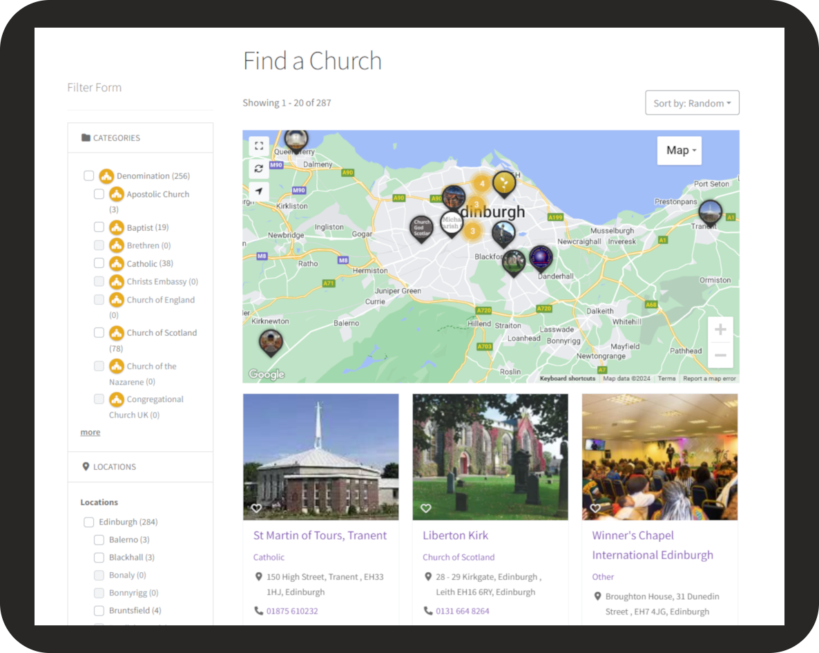 Inter Church Hub - Resource Directory 